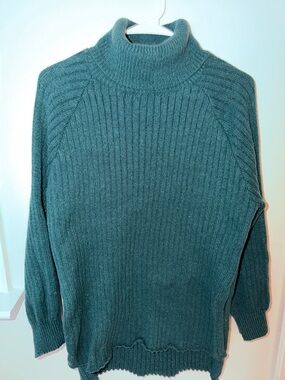 SHEIN Emerald Green Chunky Knit Sweater